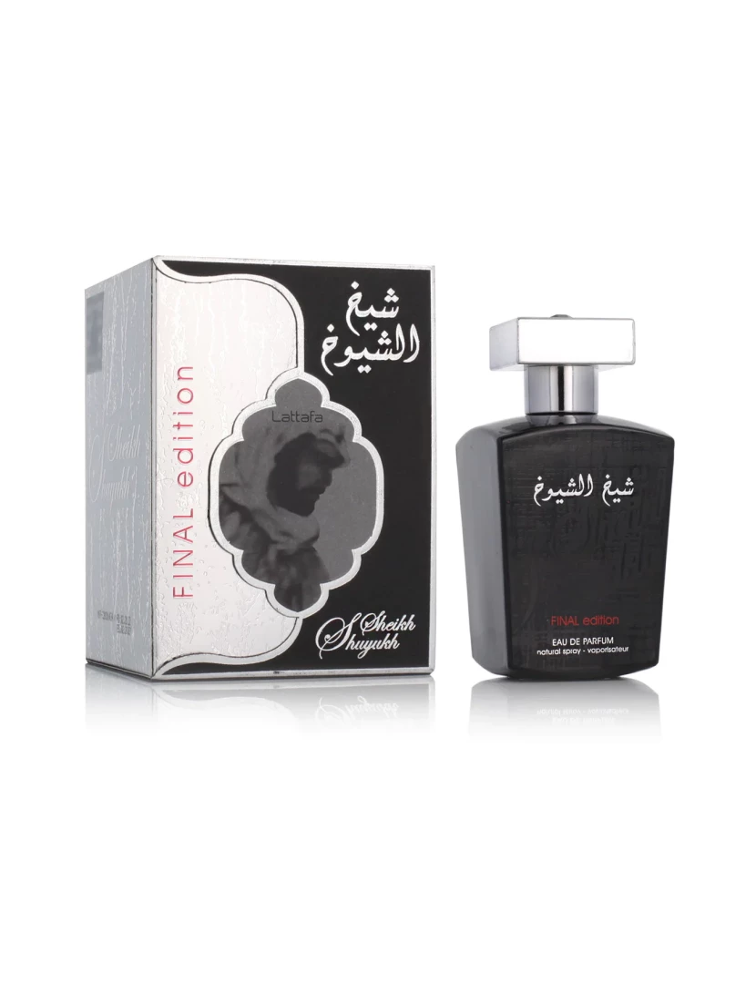 Lattafa - Perfume masculino Lattafa Edp Sheikh Al Shuyukh Edição final