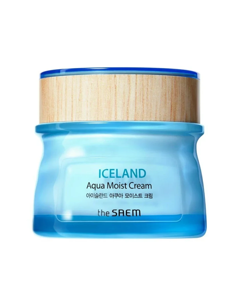 imagem de Hydrating Facial Cream The Saem Iceland Aqua Moist1