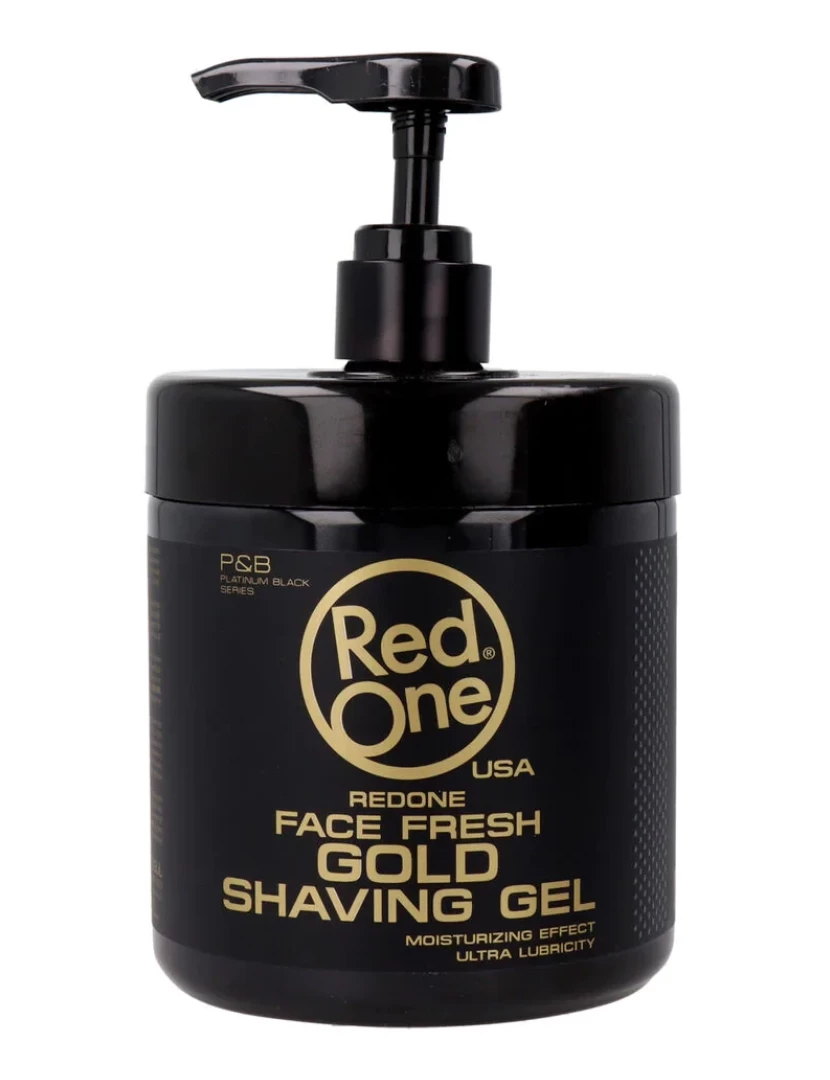 Red One - Shaving Gel vermelho um homem transparente