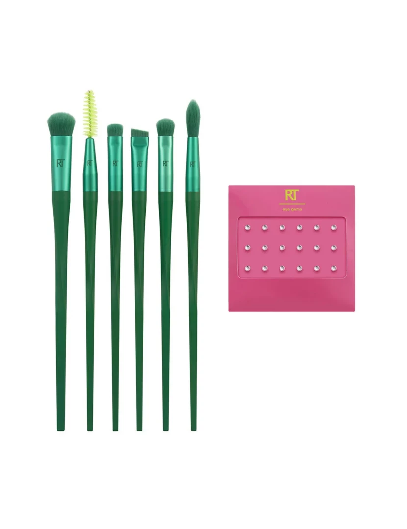 imagem de Conjunto de Make-Up Brushes Real Techniques Nectar Pop So Jelly Green 7 Pieces1