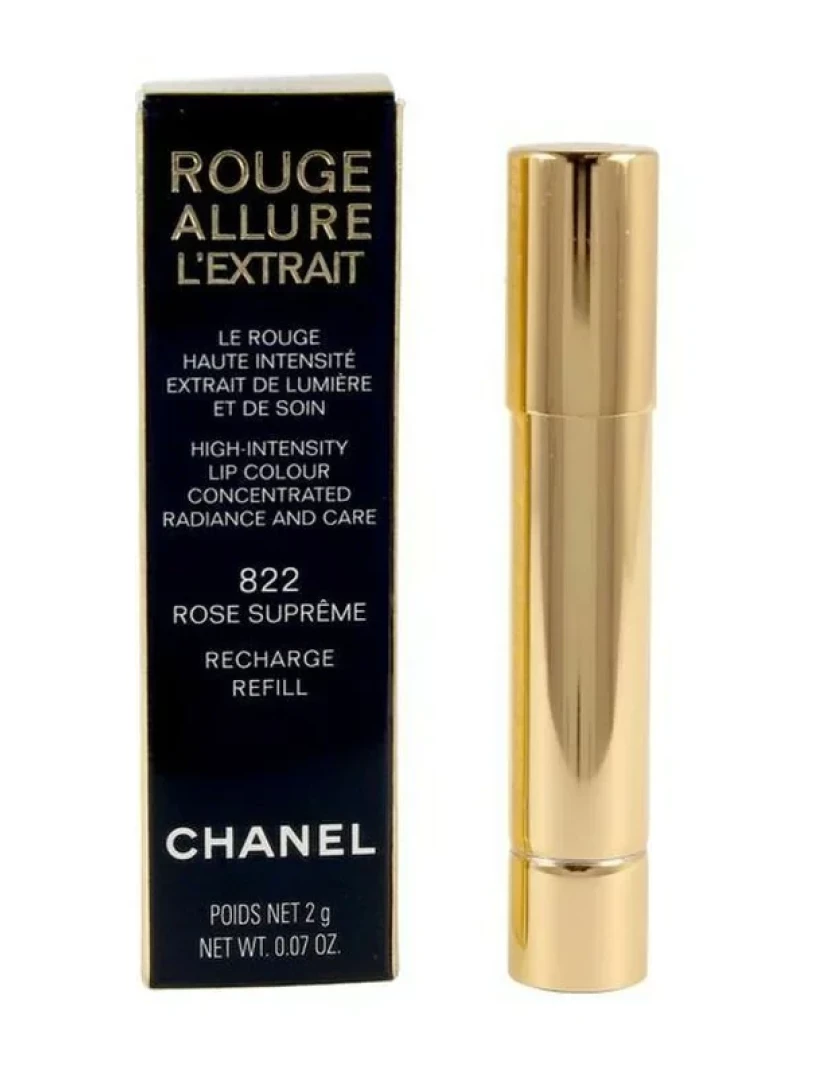 imagem de Lipstick Chanel Rouge Allure Lâ ́extrait Rose Supremo 822 Recarga1