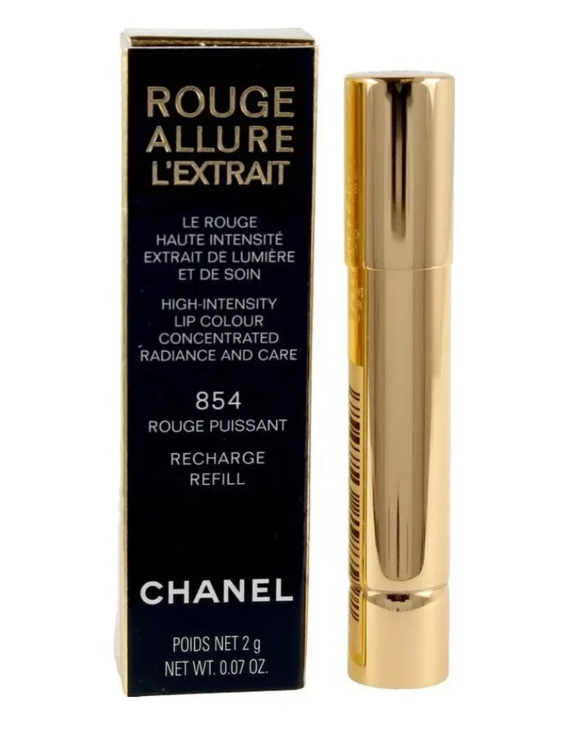 imagem de Batom Chanel Rouge Allure Lâ ́extrait Rouge Puissant 854 Recarga1