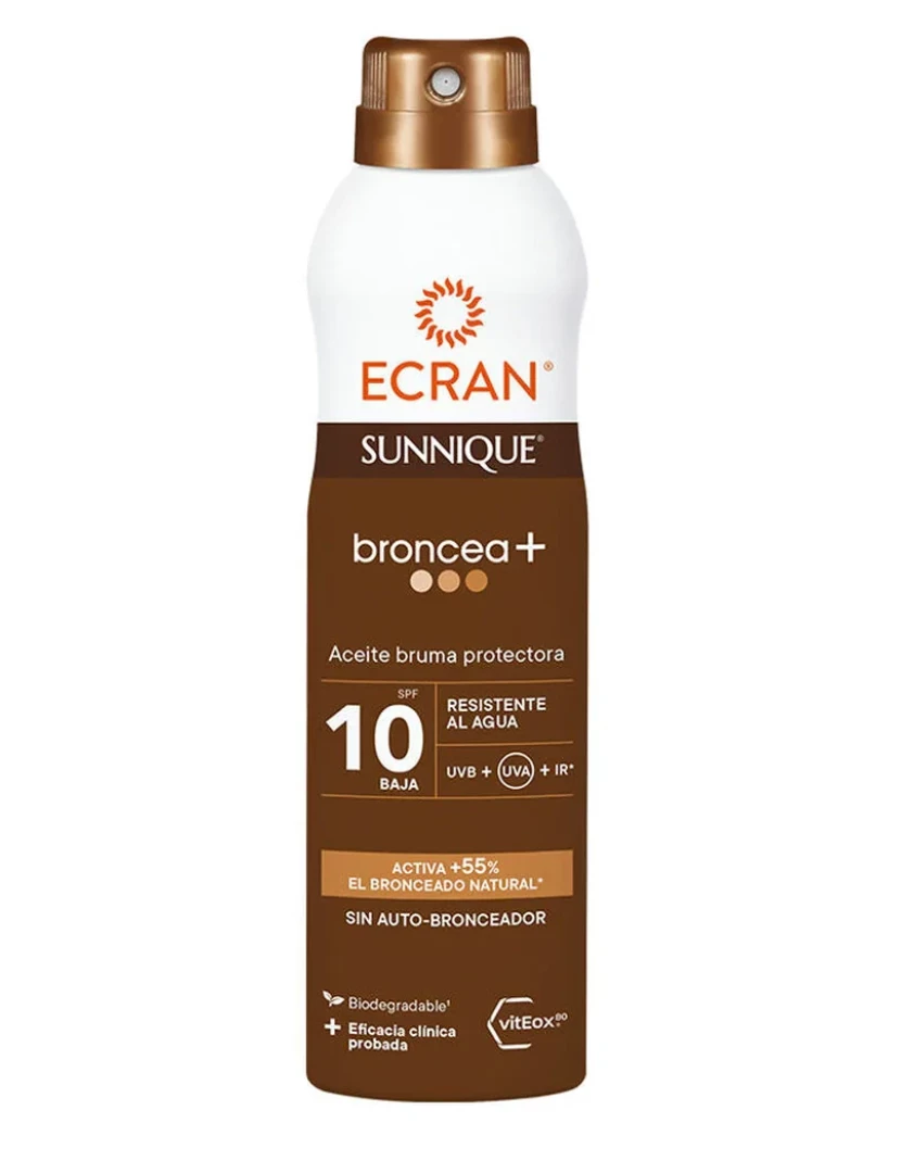 imagem de Tanning Oil Ecran Sunnique Broncea+ Spray 250 Ml Spf 101