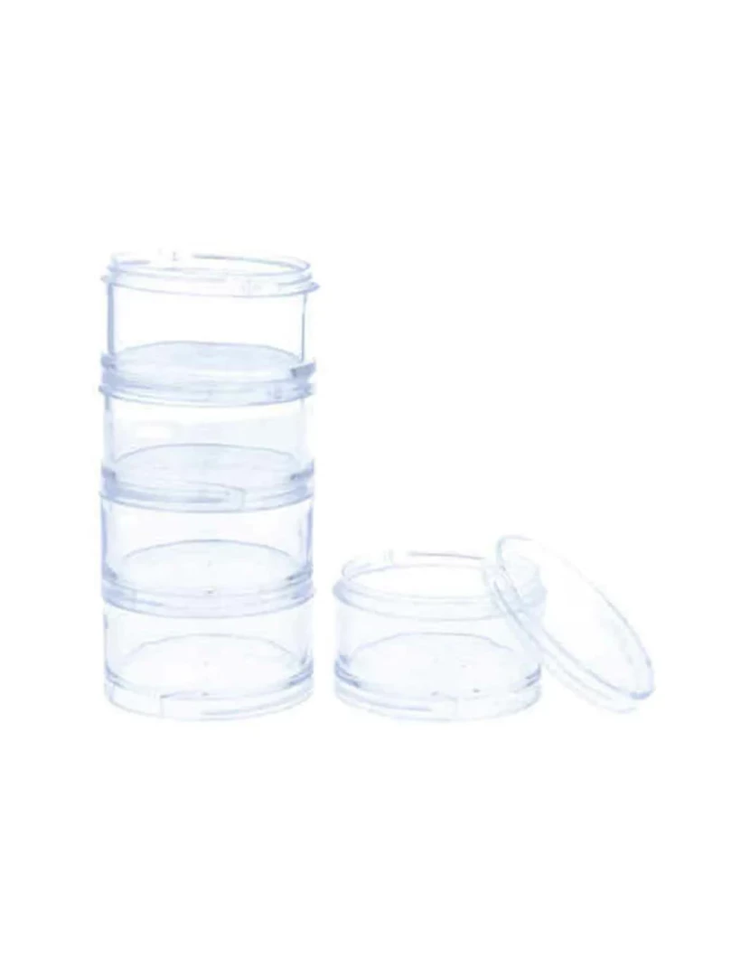 imagem de Contêiner de mistura Eurostil Plastico Tubo Transparent Nails (5 Uds)1