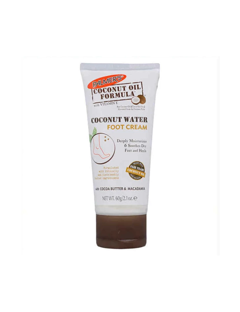 imagem de Creme de pé hidratante Palmer 60 G Coconut Óleo de óleo1