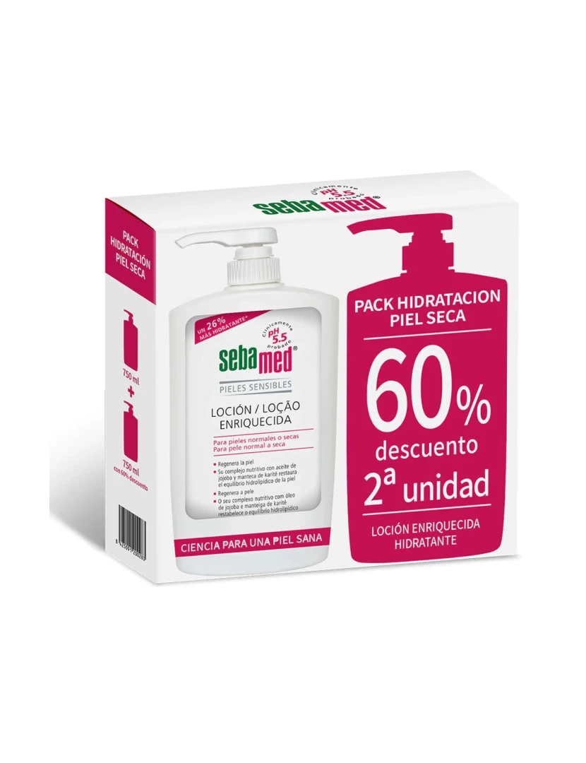 imagem de Corpo Loção Sebamed Pele Sensível Pele 2 X 750 Ml Regenerando1