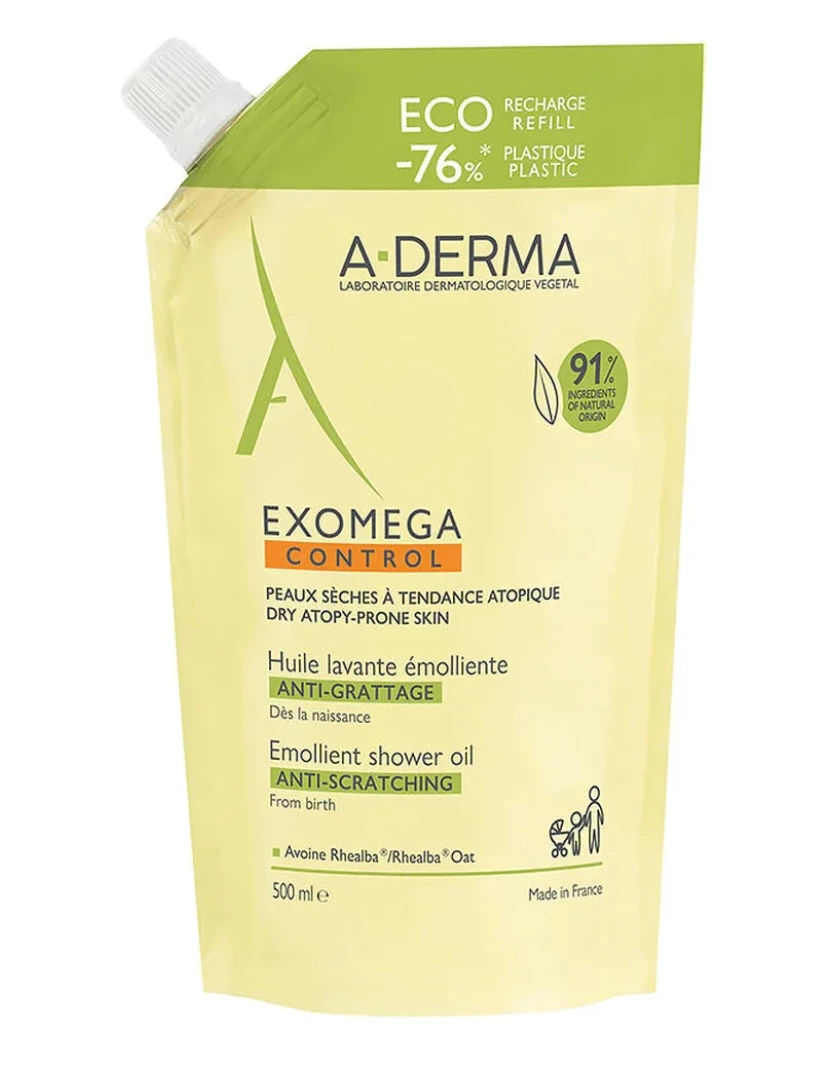 imagem de Chuveiro Gel A-Derma substituição Ideal para crianças e adultos (500 Ml)1