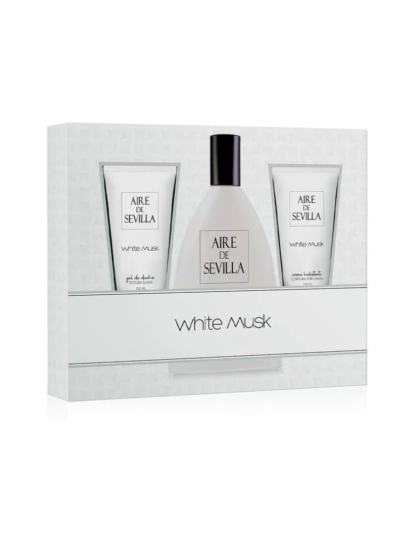 imagem de Conjunto de perfume feminino Aire Sevilla Branco Musk 3 peças1