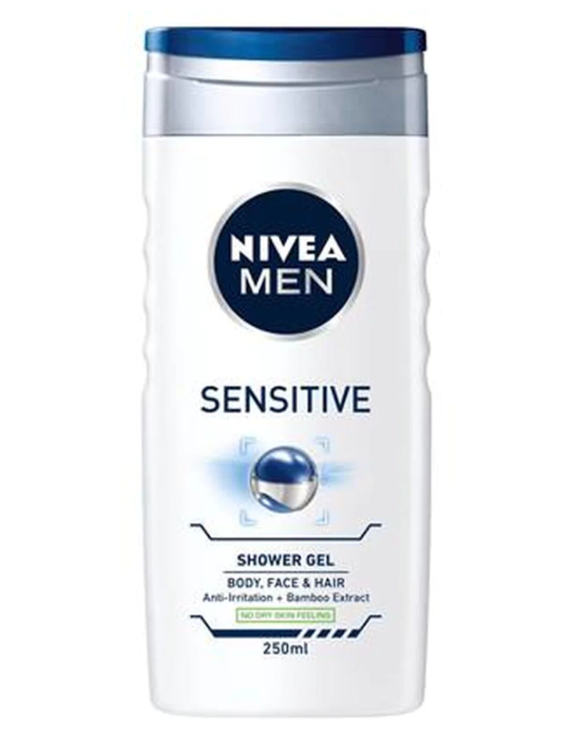 imagem de 2-em-1 Gel e Shampoo Nivea homens sensíveis 250 Ml1