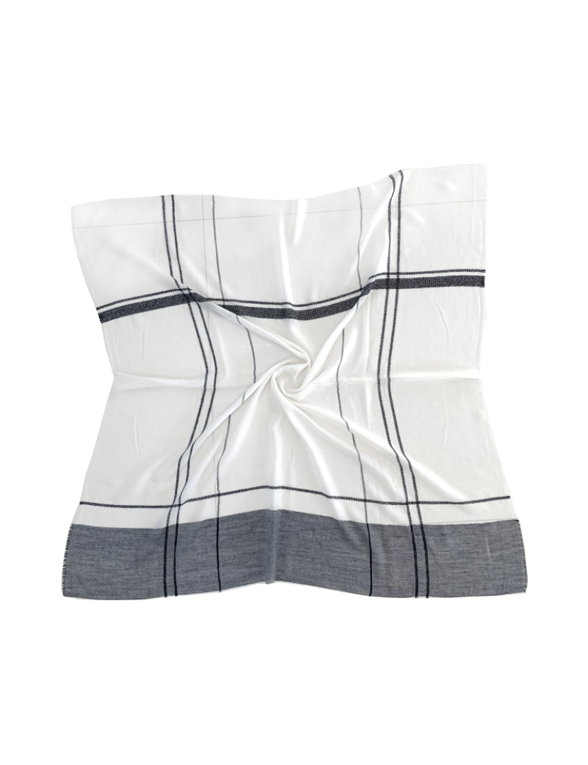 Chikoo Paris - Caxemira lenço preto e branco