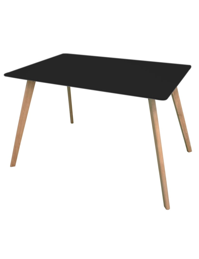 imagem de Mesa Synk Retangular 120 x 80 cm - Preto1