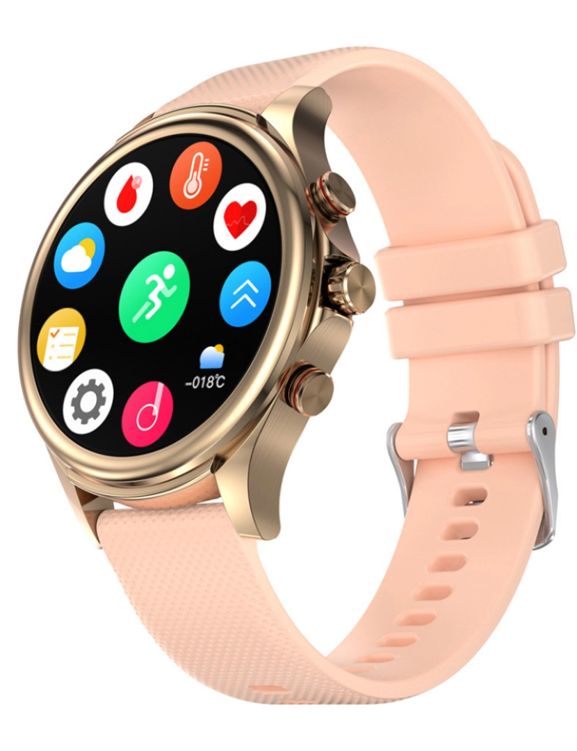 Smartwatch rel gio Desportivo Rosa Smartek ClubeFashion