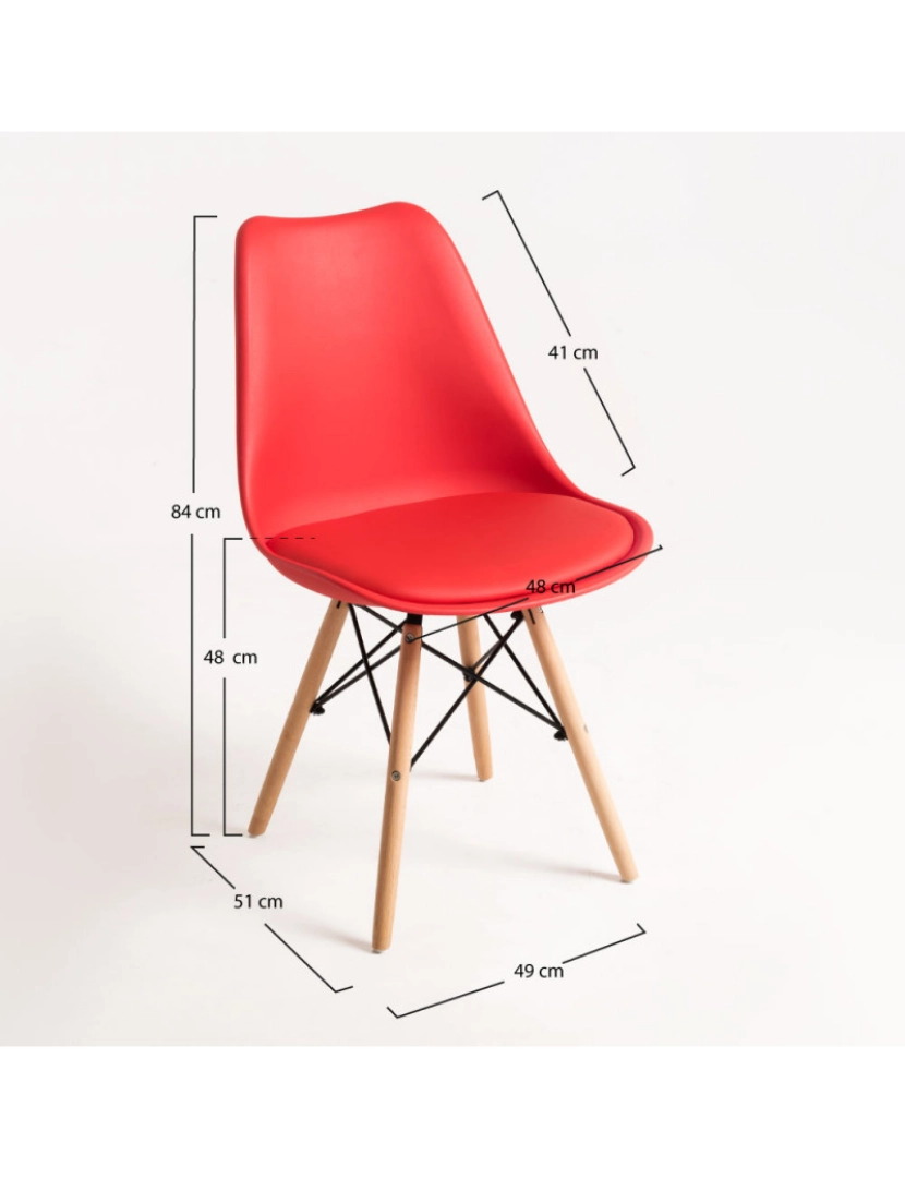 imagem de Cadeira Tilsen - Vermelho2