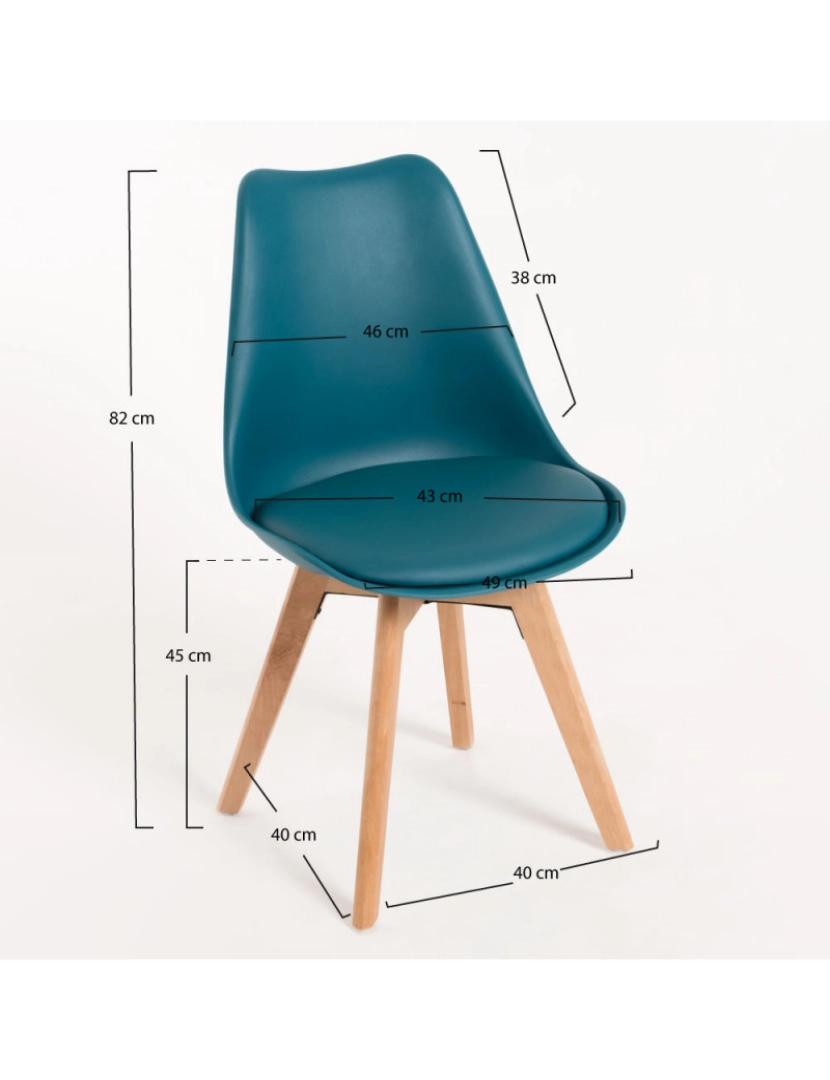imagem de Cadeira Synk Basic - Verde-azulado3