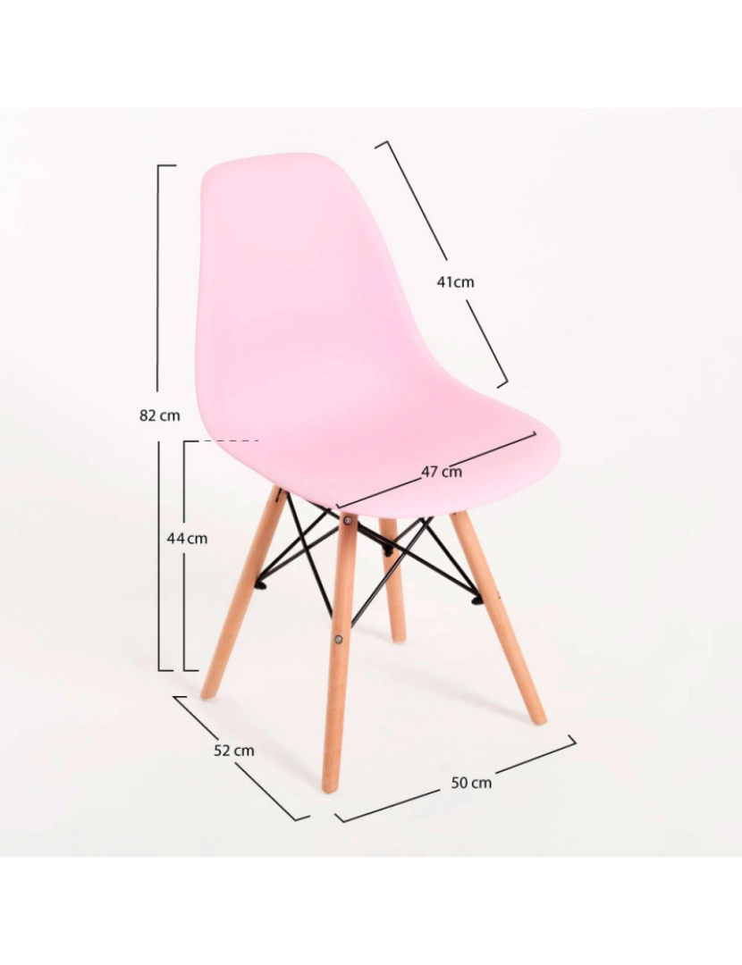imagem de Cadeira Tower Basic - Rosa3