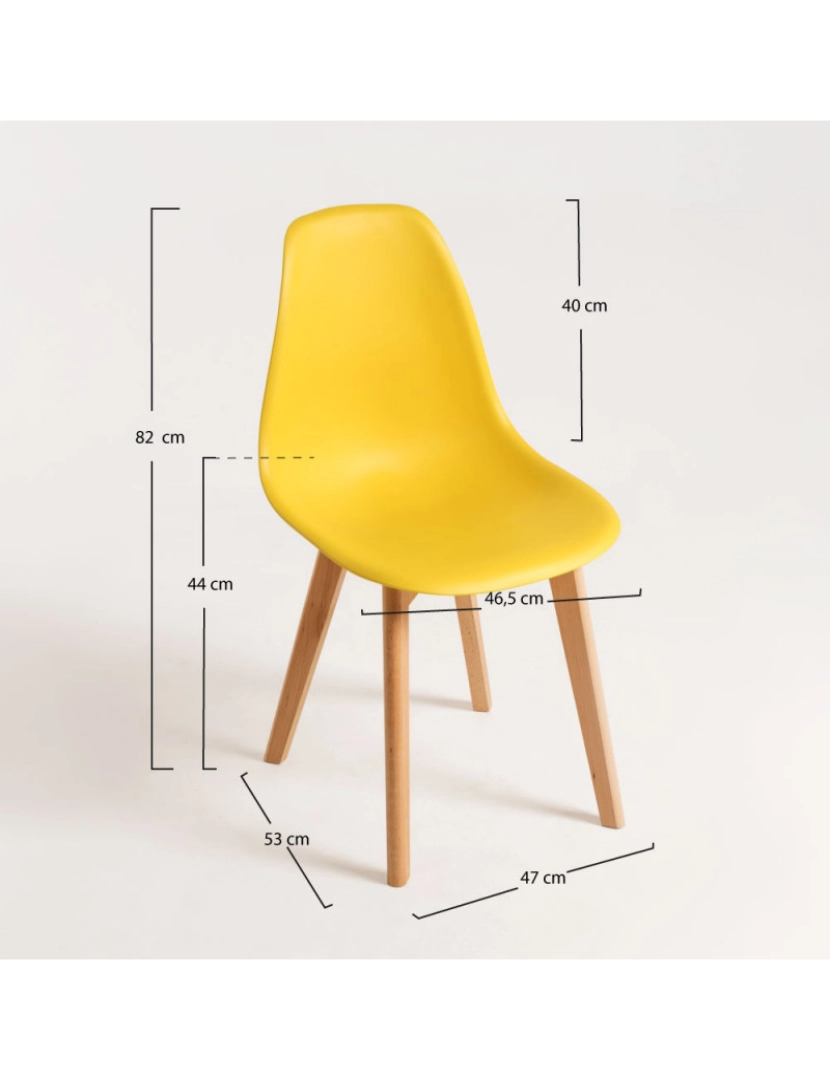 imagem de Cadeira Kelen - Amarelo3