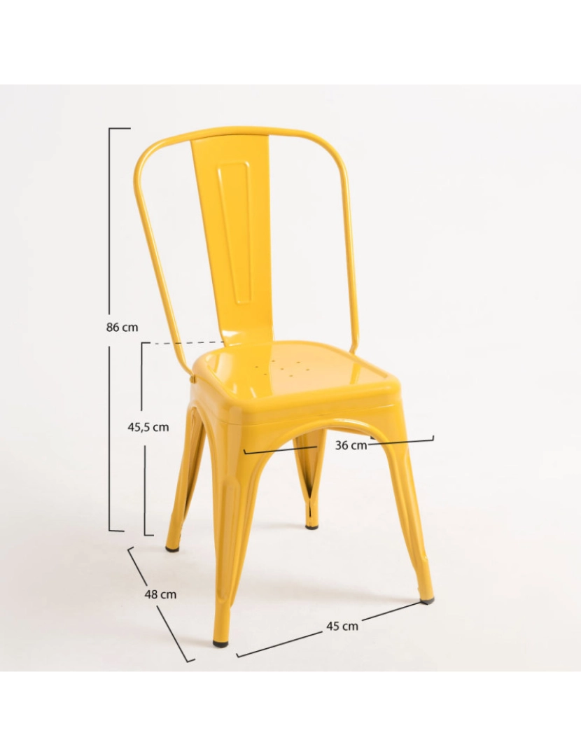 imagem de Cadeira Torix - Amarelo3