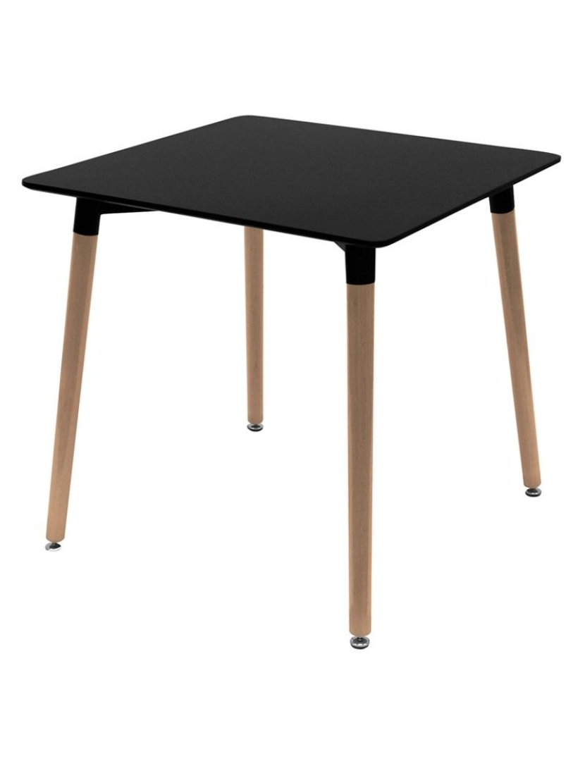 Presentes Miguel - Mesa Tower Quadrada 80 cm - Preto