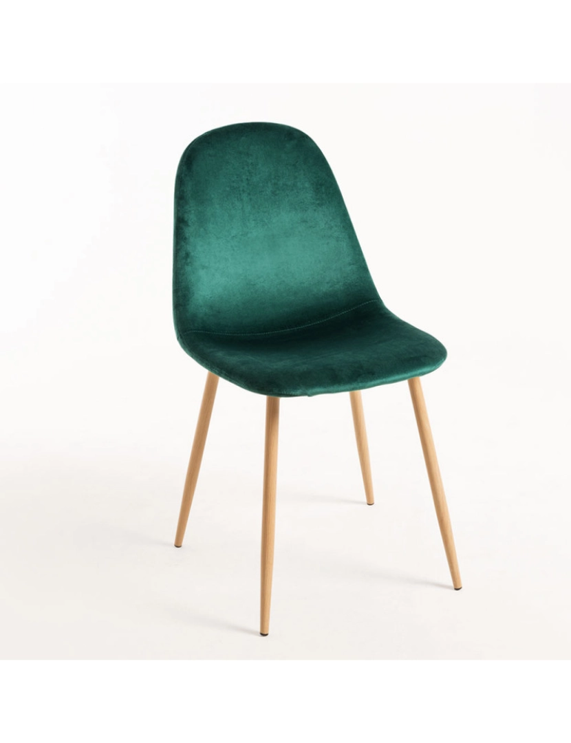 Presentes Miguel - Cadeira Teok Veludo - Verde