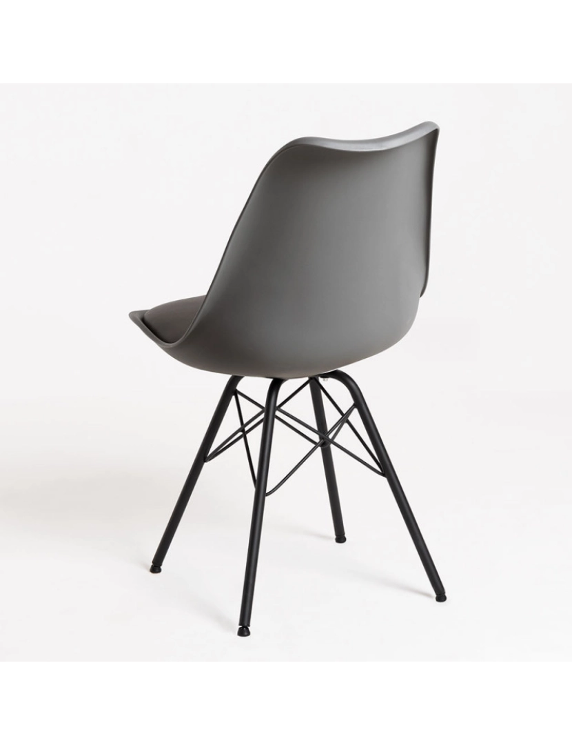 imagem de Cadeira Tilsen Metalizada - Cinza escuro4