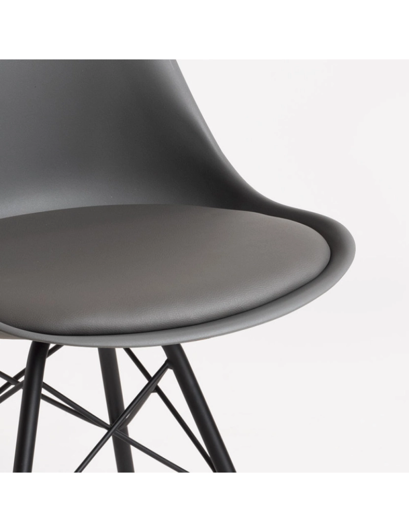 imagem de Cadeira Tilsen Metalizada - Cinza escuro5