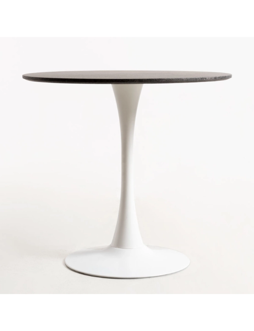 imagem de Mesa Kolio 80 cm Marmol - Branco3