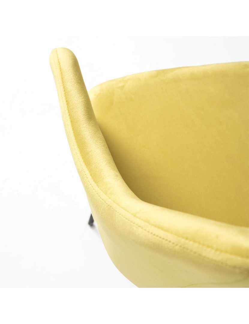 imagem de Cadeira Puan Veludo - Amarelo4