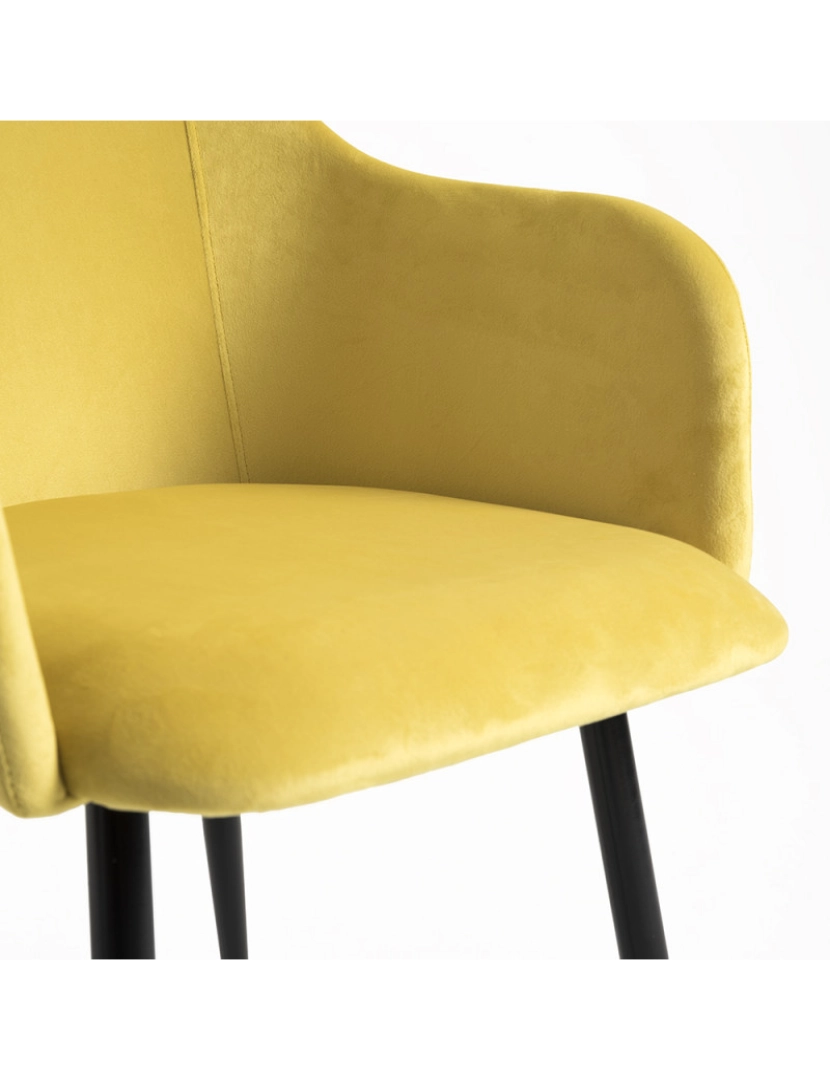 imagem de Cadeira Puan Veludo - Amarelo6