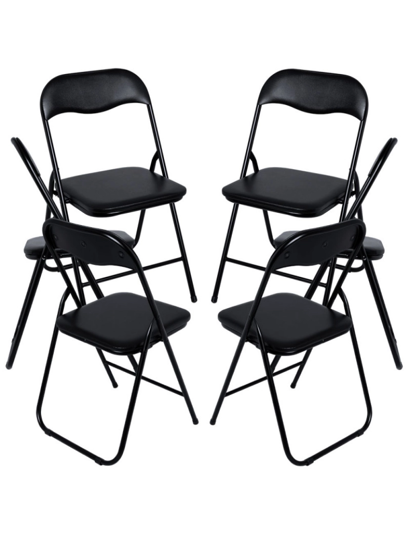 Presentes Miguel - Pack 6 Cadeiras Niza Basic - Preto