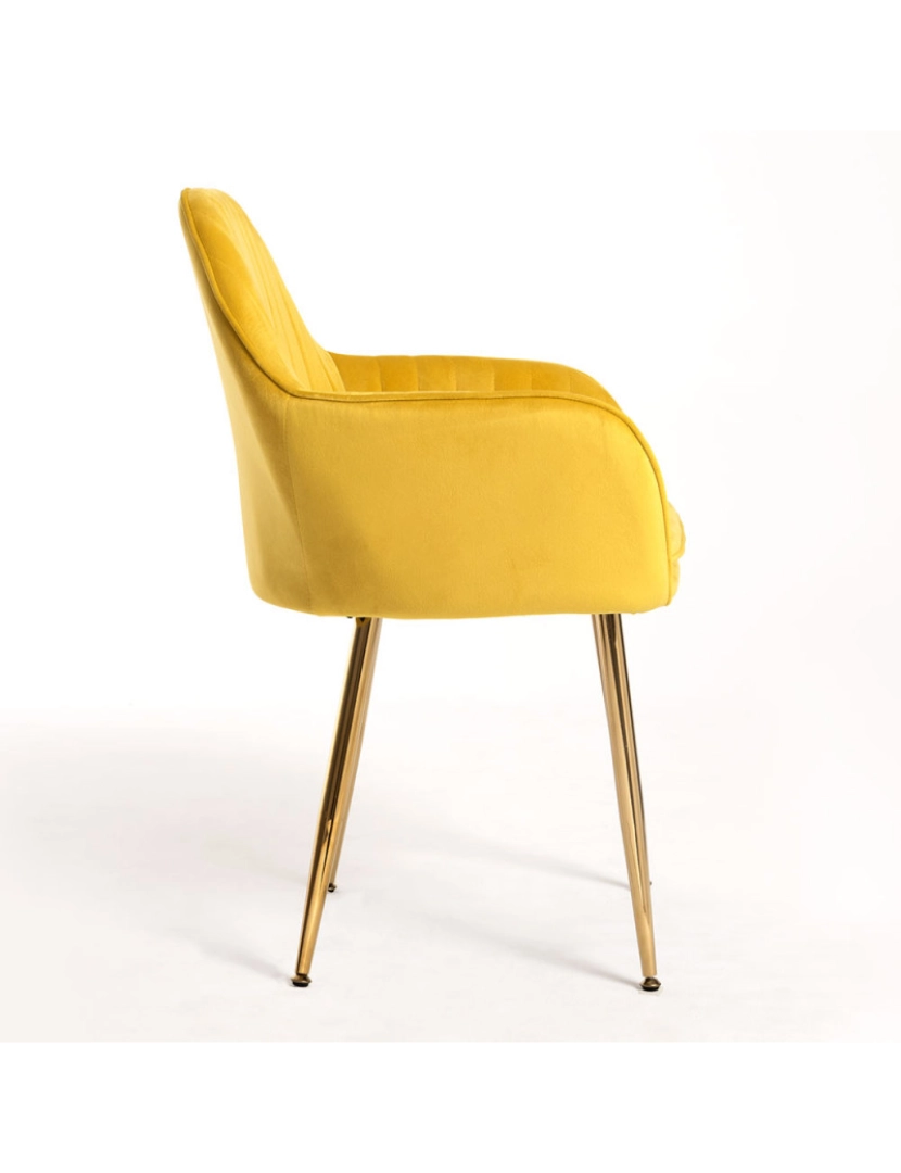imagem de Pack 4 Cadeiras Chic Golden - Amarelo2