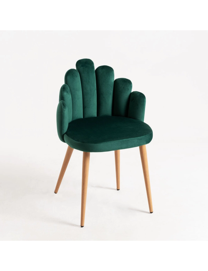 imagem de Cadeira Hand Veludo - Verde1