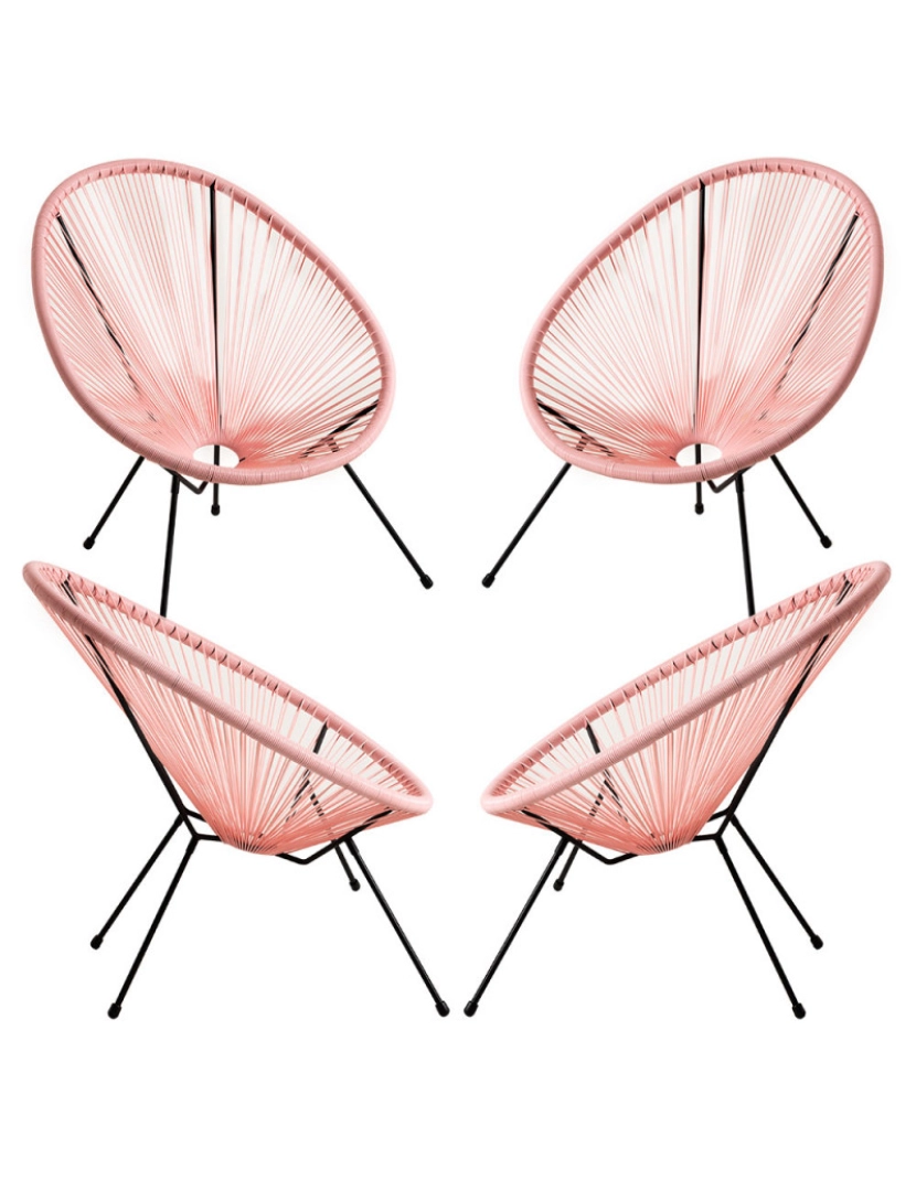 imagem de Packs 4 Cadeiras Karibic - Rosa1