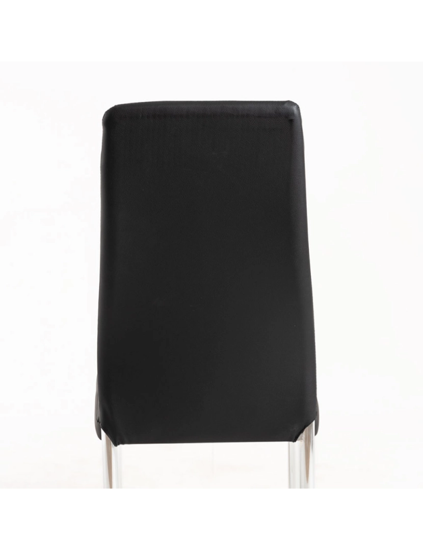 imagem de Pack 2 Cadeiras Lonk Couro Sintético - Preto5