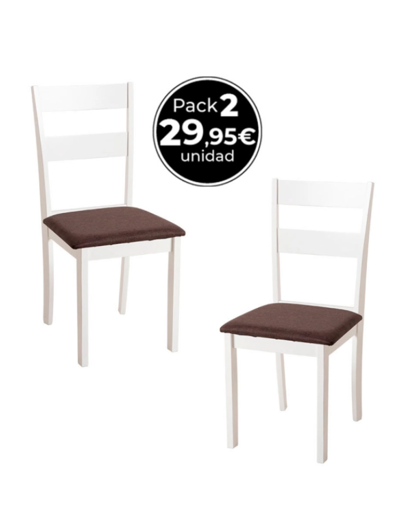 Presentes Miguel - Pack 2 Cadeiras Kayu - Marrom