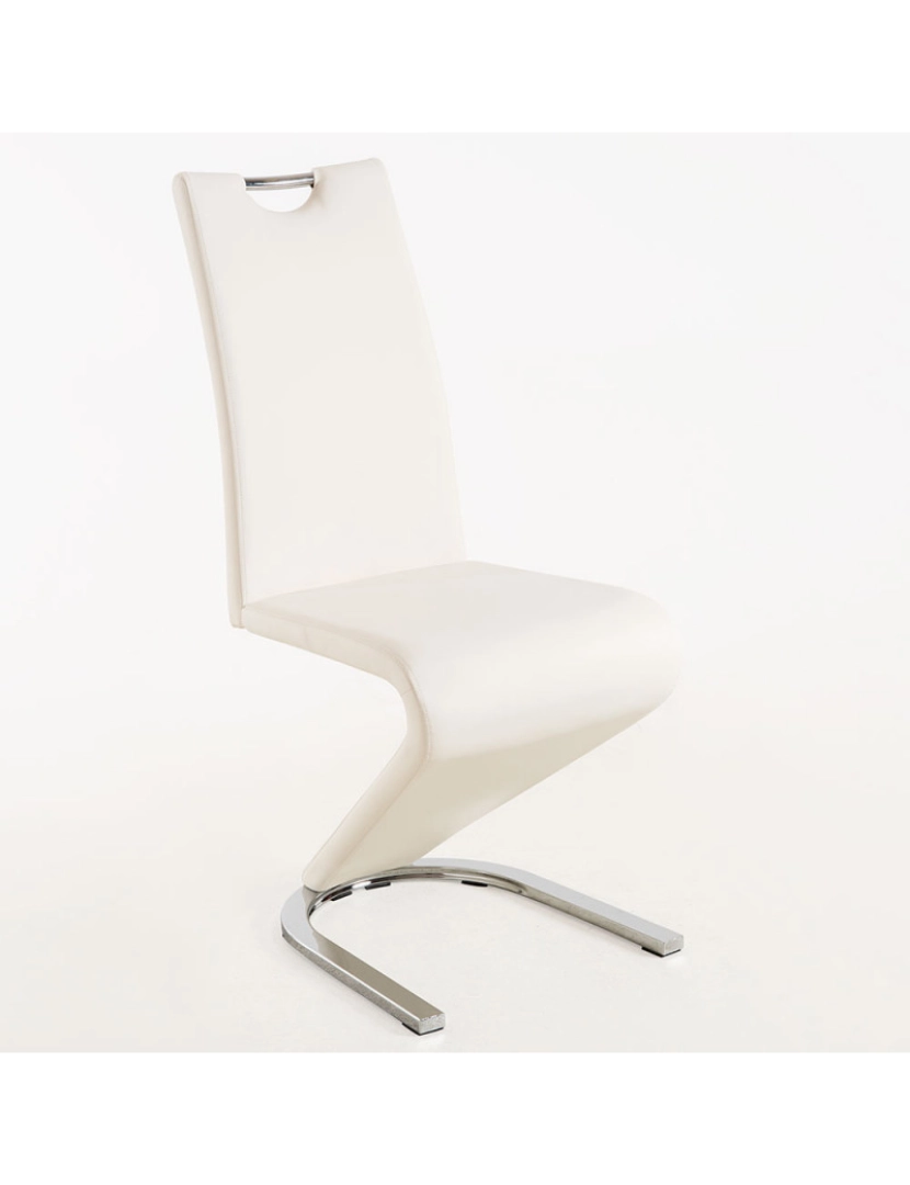 imagem de Cadeira Cony Couro Sintético - Branco1