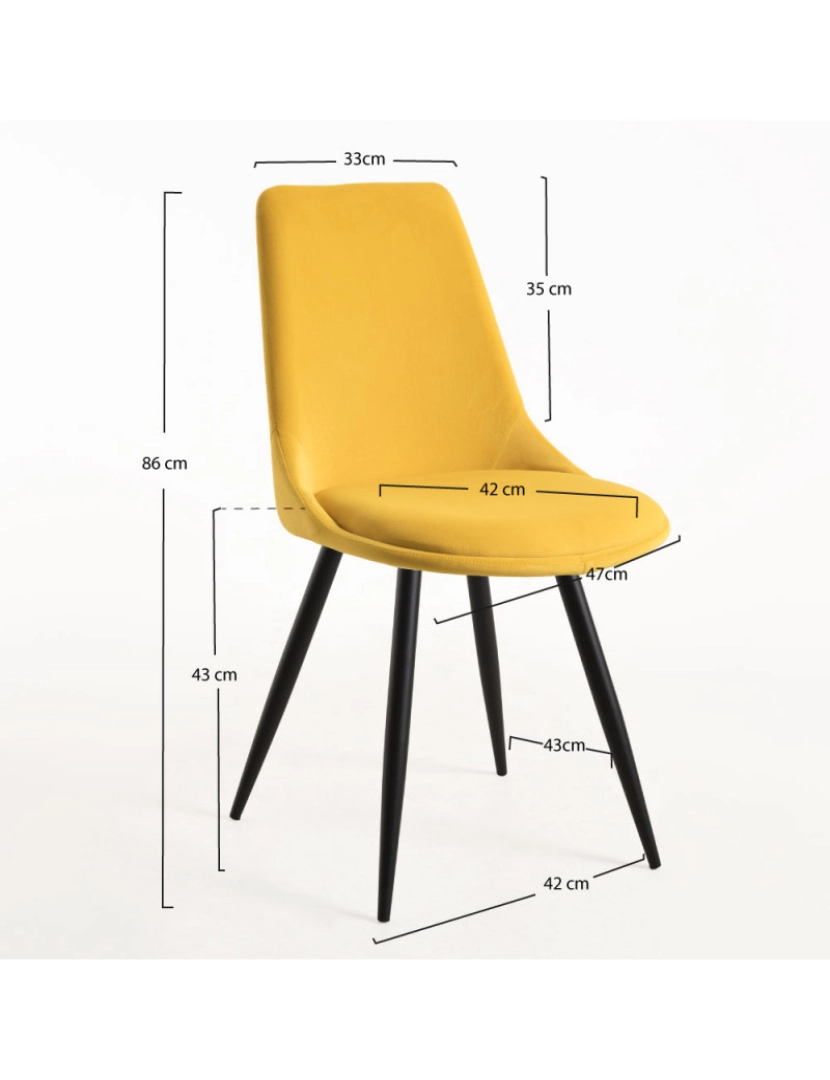 imagem de Cadeira Ruva - Amarelo2