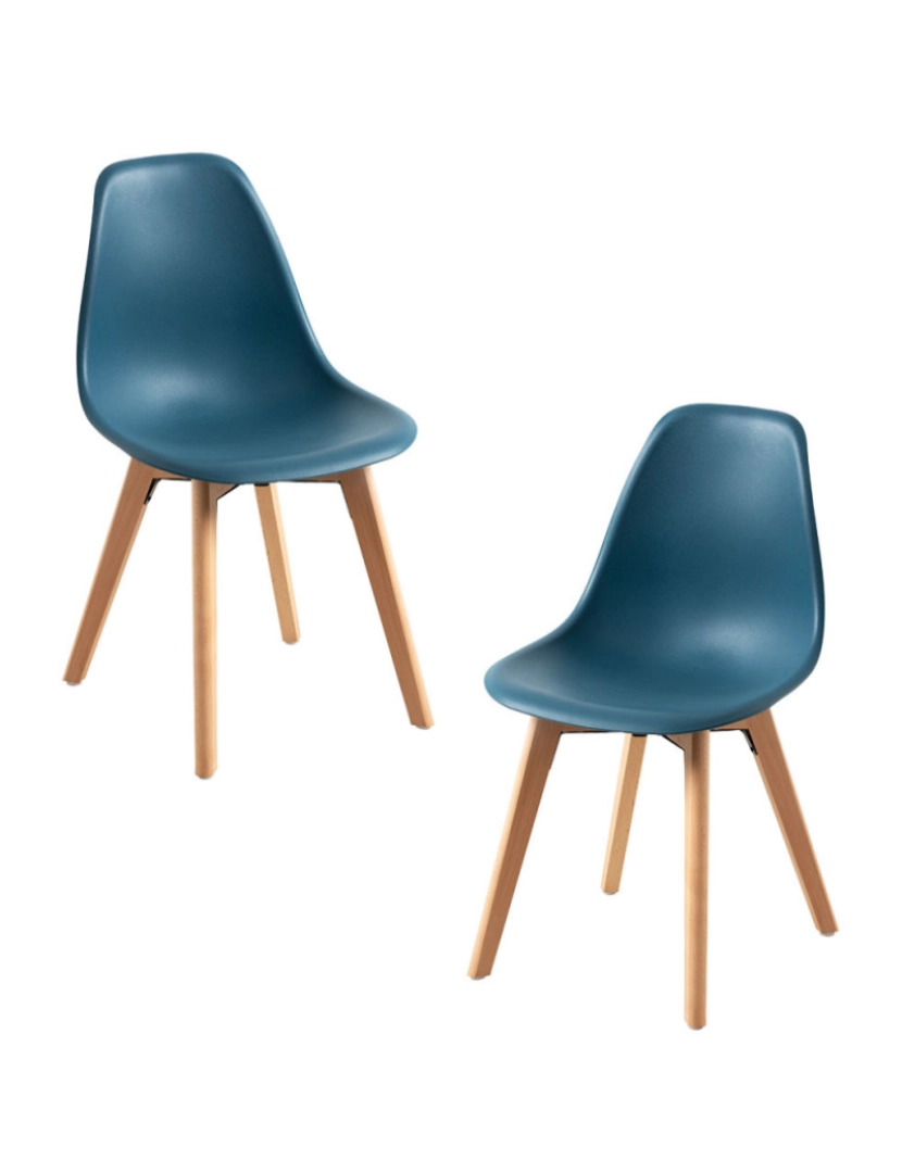 Presentes Miguel - Pack 2 Cadeiras Kelen - Azul Petróleo