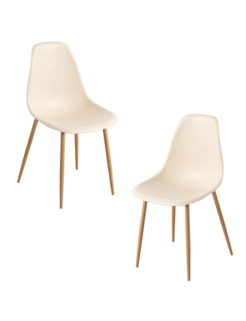 Presentes Miguel - Pack 2 Cadeiras Mykle - Beige