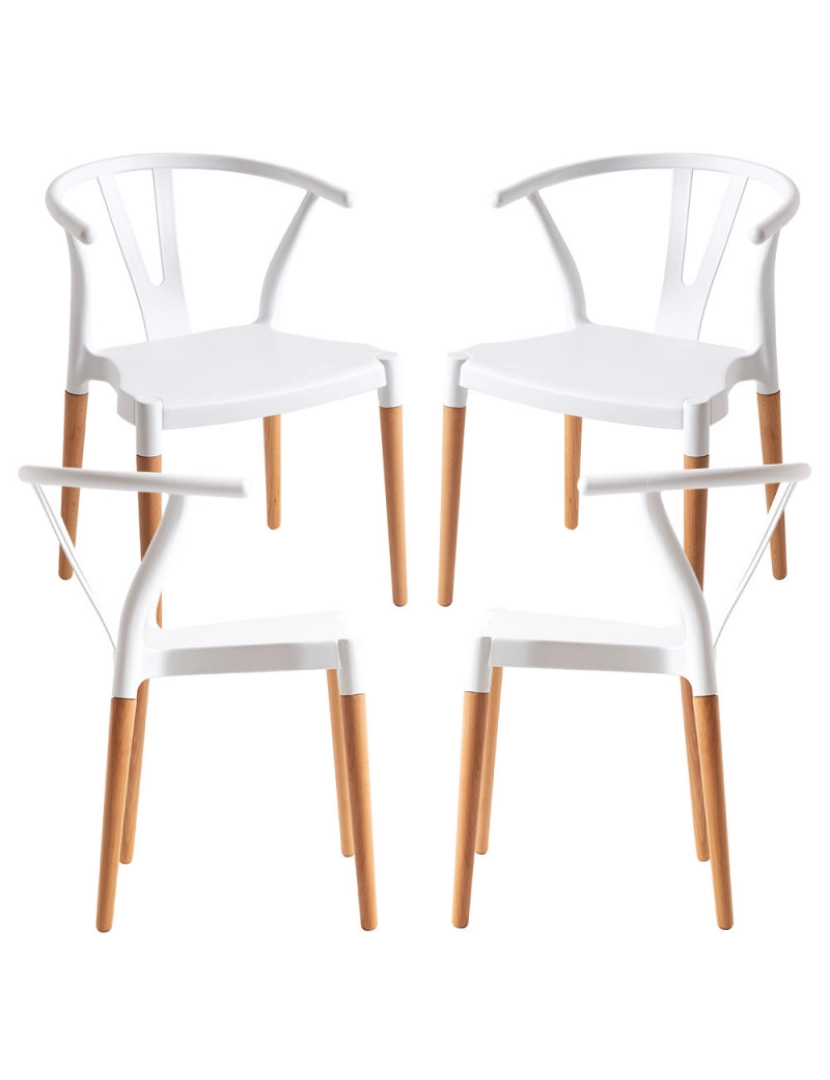Presentes Miguel - Pack 4 Cadeiras Tahi - Branco