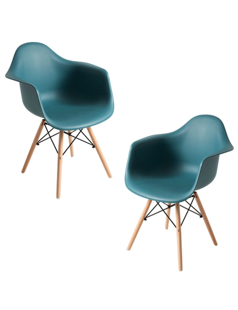 Presentes Miguel - Pack 2 Cadeiras Dau - Verde-azulado