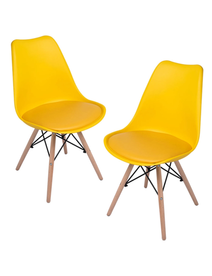 imagem de Pack 2 Cadeiras Tilsen - Amarelo1