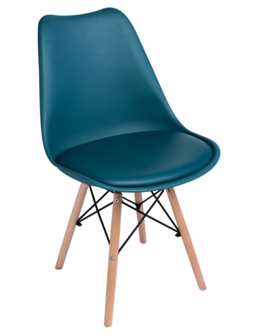 imagem de Pack 6 Cadeiras Tilsen - Verde-azulado2