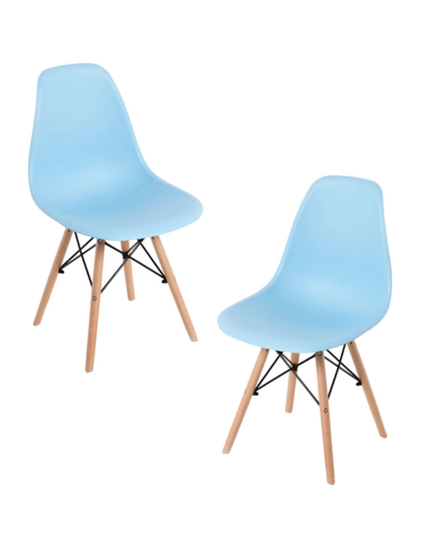 Presentes Miguel - Pack 2 Cadeiras Tower Basic - Azul claro