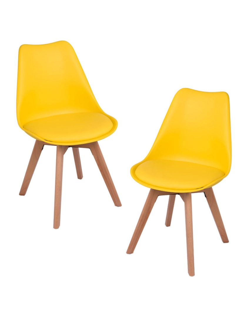 Presentes Miguel - Pack 2 Cadeiras Synk Basic - Amarelo