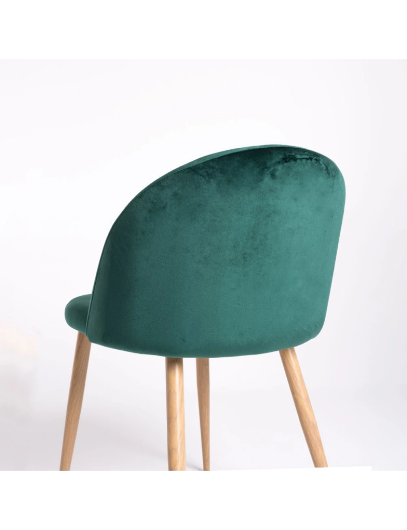imagem de Pack 4 Cadeiras Vint Veludo - Verde4