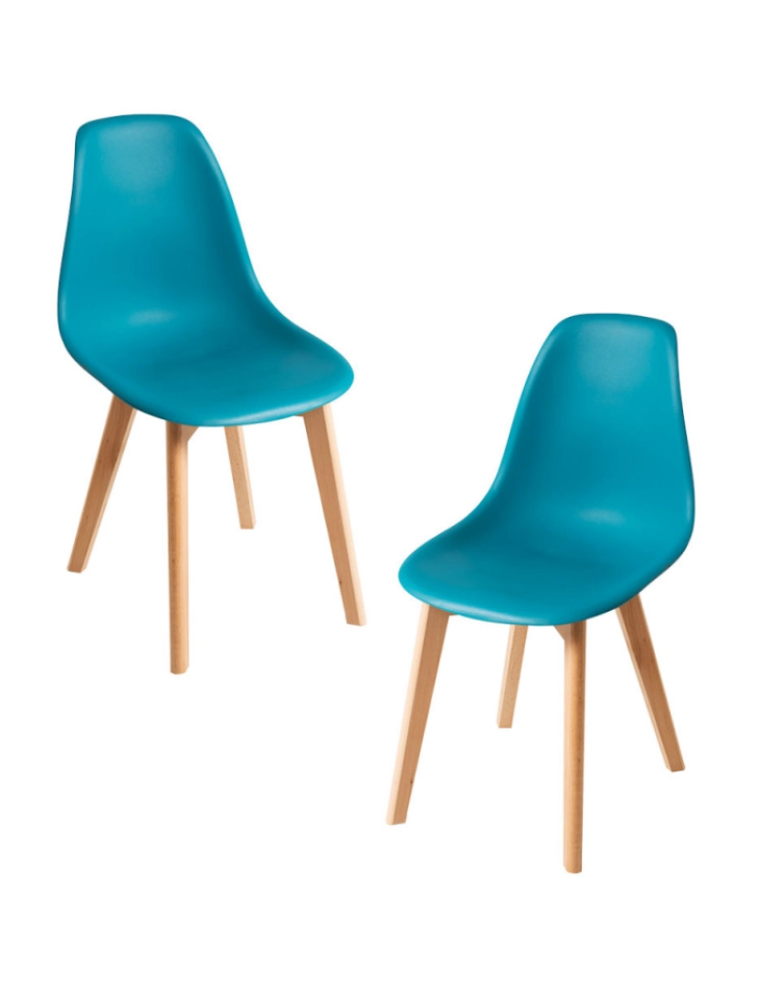 Presentes Miguel - Pack 2 Cadeiras Kelen - Verde-azulado