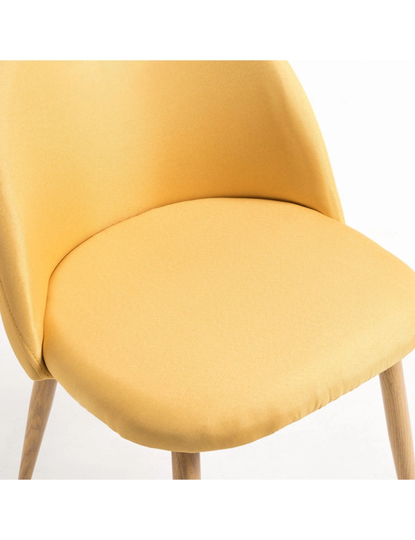 imagem de Pack 4 Cadeiras Vint Tecido - Amarelo4