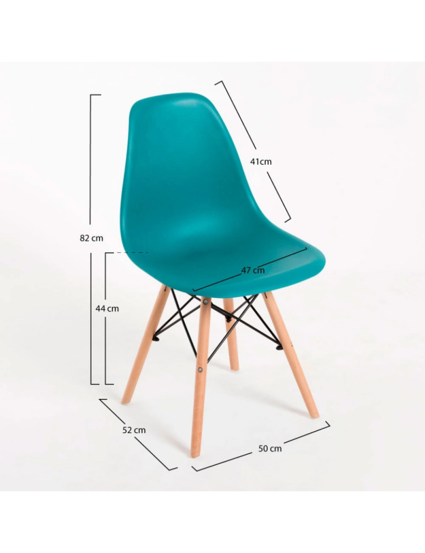 imagem de Cadeira Tower Basic - Verde-azulado3