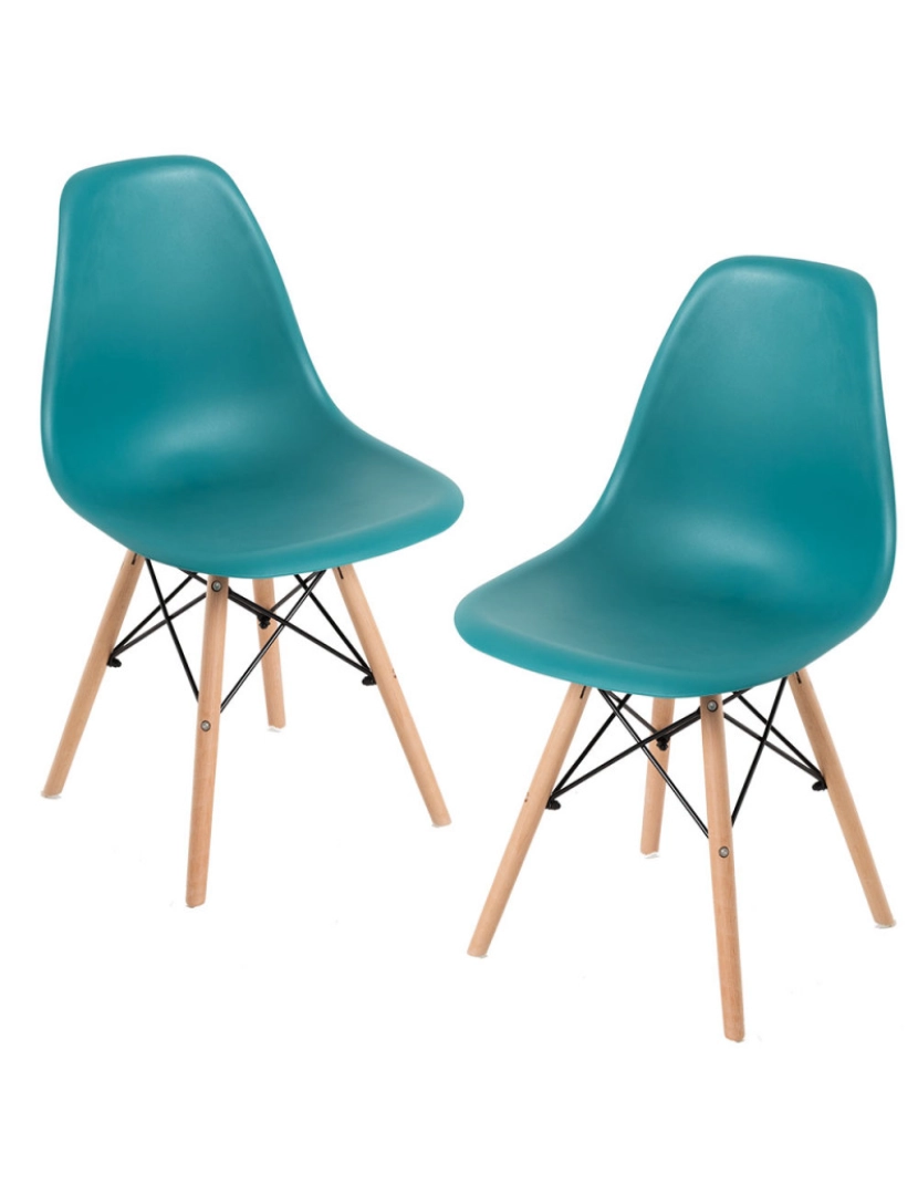Presentes Miguel - Pack 2 Cadeiras Tower Basic - Verde-azulado