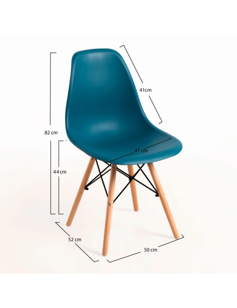 imagem de Cadeira Tower One - Azul Petróleo3
